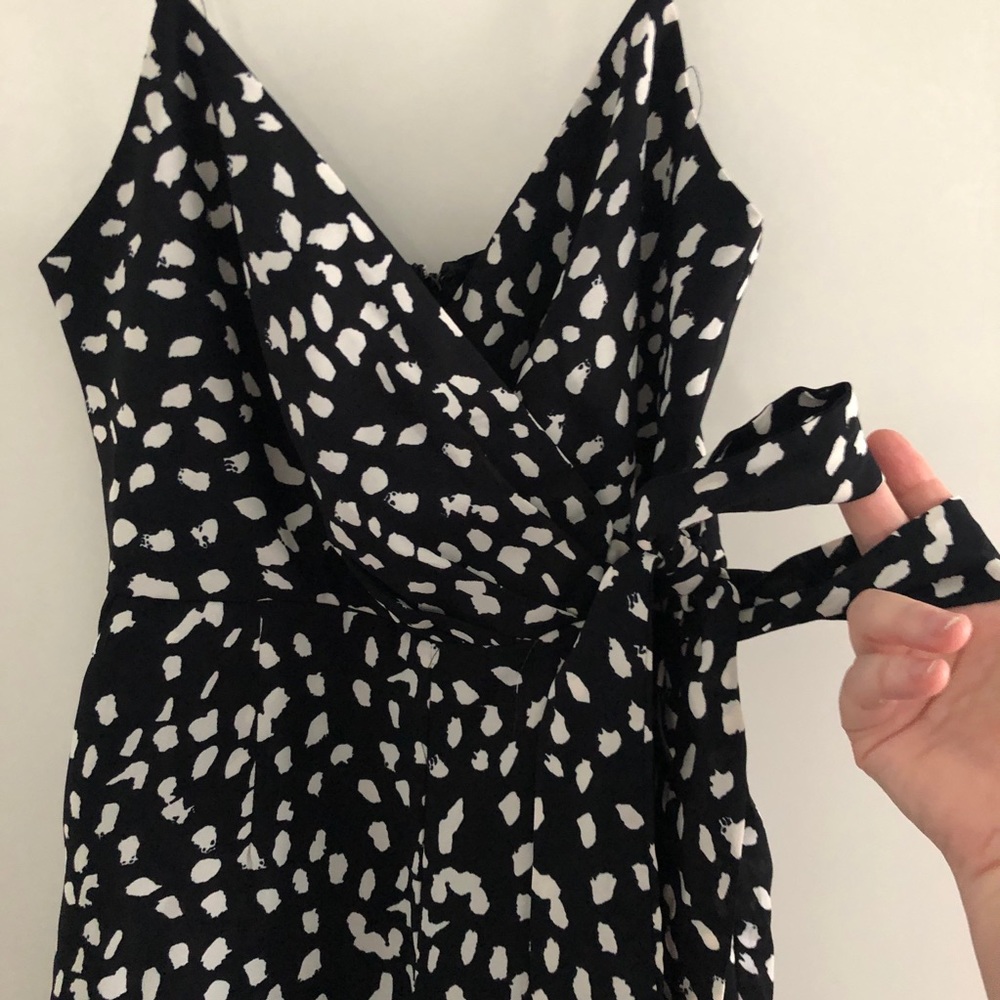 💰3 for$15) size 8 Black & white Pant Suit with pockets - Picture 2 of 8
